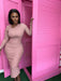Dusty Pink Dress - Curvy Gyals