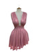 Light Pink Women Corset Dress Bodycon Mini Dress Pink Sleeveless - Curvy Gyals