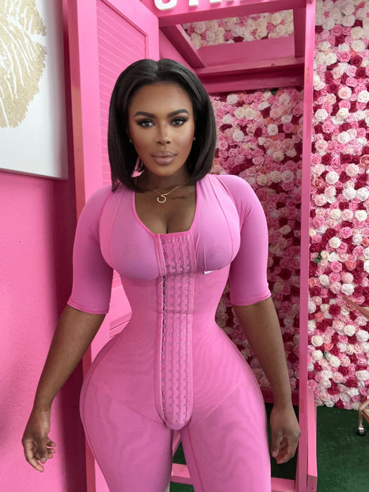 Personalized Fajas Colombianas with Built in Bra and Sleeves - Curvy Gyals