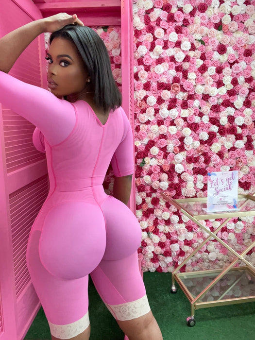 Personalized Fajas Colombianas with Built in Bra and Sleeves - Curvy Gyals