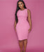 RIBBED DRESS - Curvy Gyals